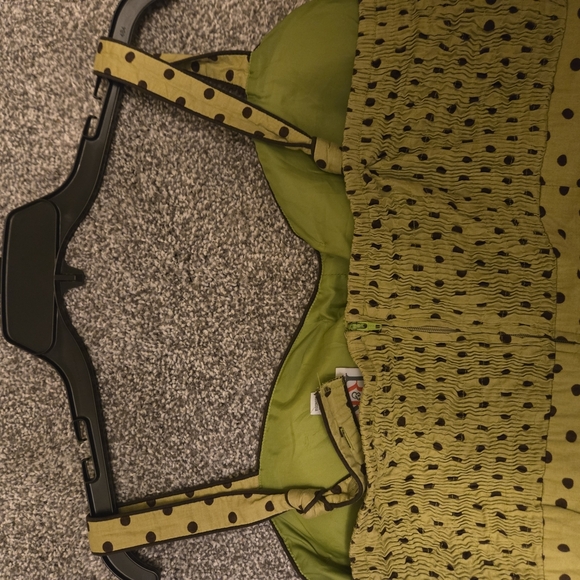 R&K Original Green Polka Dot Dress - Picture 3 of 6